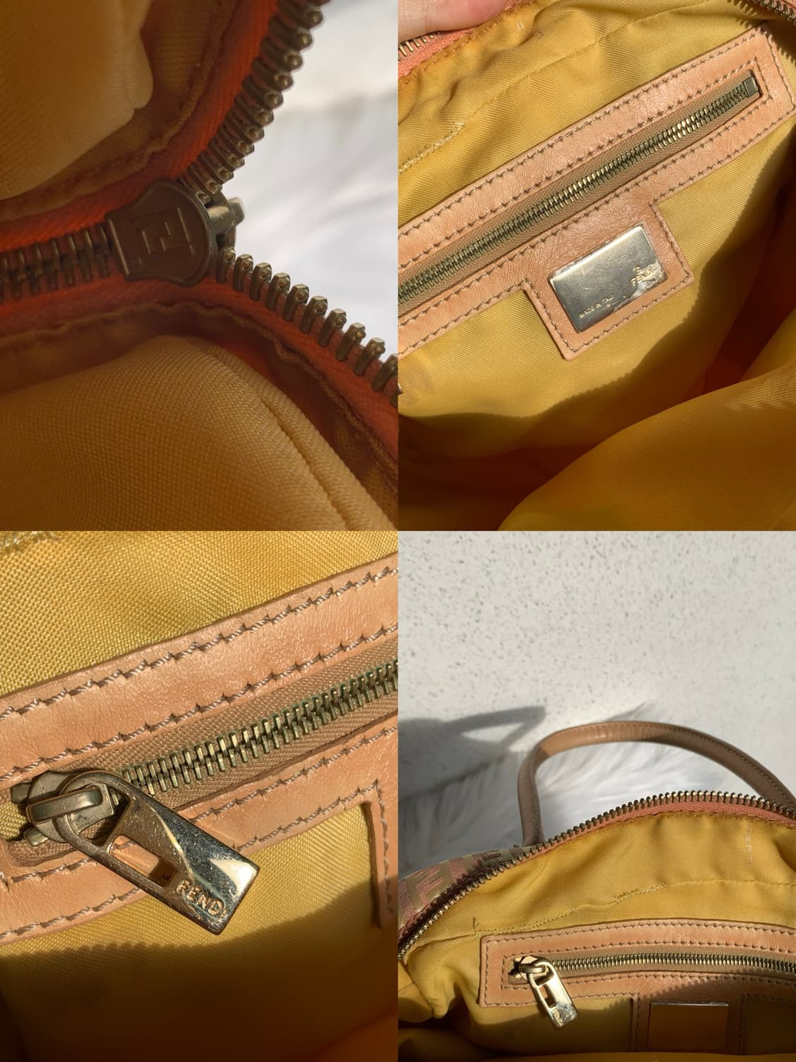 유일매물💞 FENDI 주카 패턴 핑크 토트 숄더백 상품이미지10