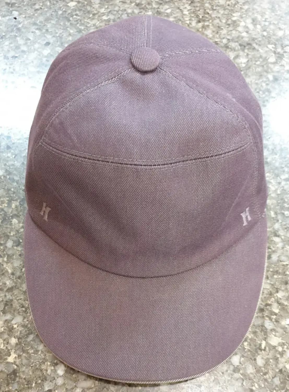 HERMES 'H' Logo Denim Ballcap 상품이미지2