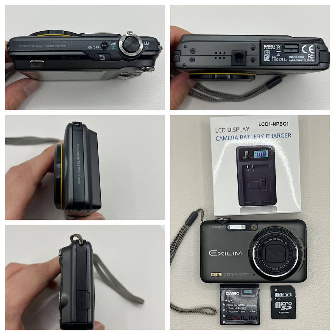 카시오 엑슬림 Exilim ex-fc100 빈티지 디지털 카메라 상품이미지2