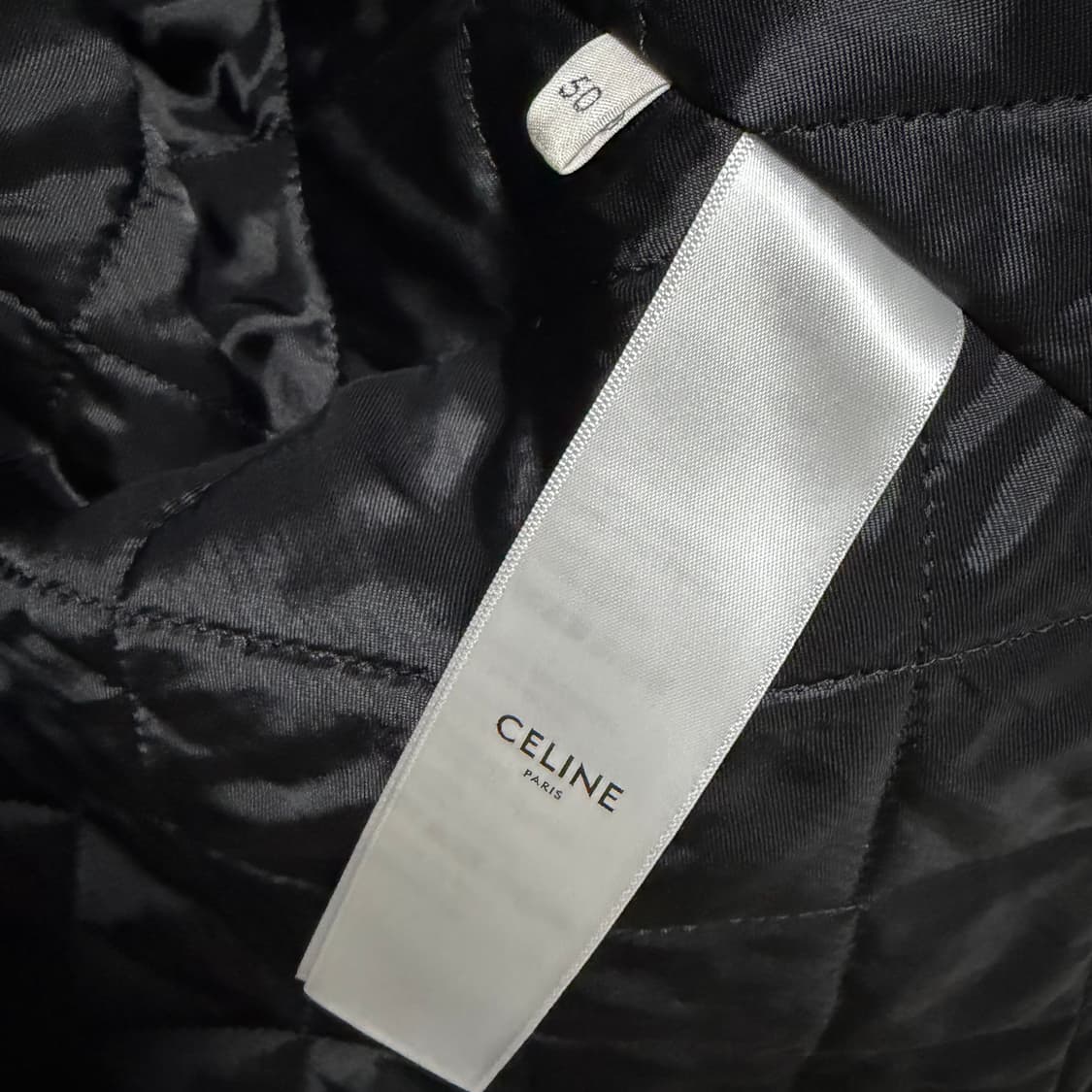 [S+급/50] 셀린느 체크 울 후드 오버셔츠 자켓 베이지 상품이미지7