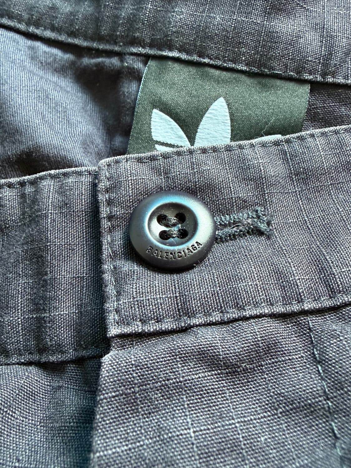 [XS] 발렌시아가 아디다스 립스탑 코튼 쇼츠 데님  상품이미지6