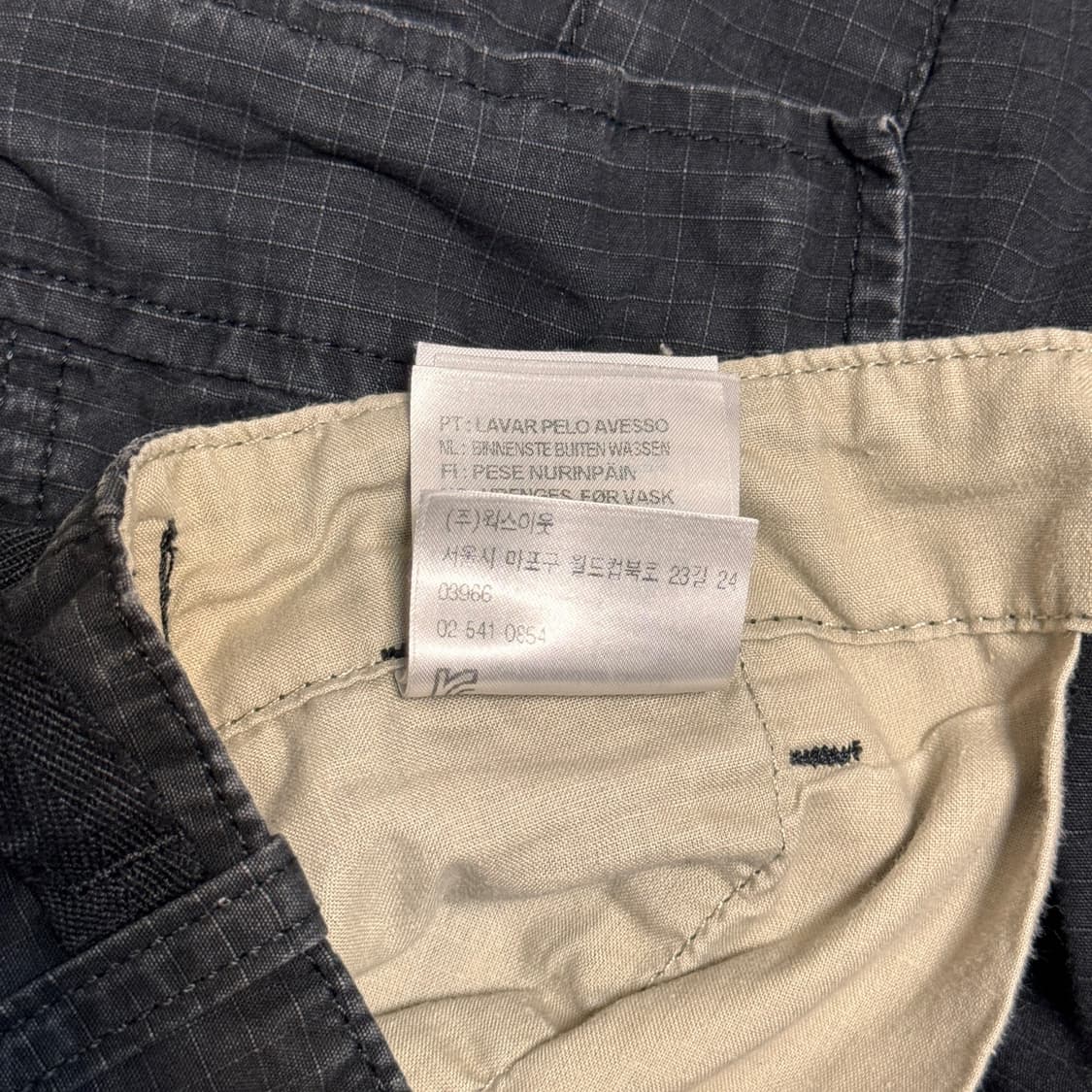 칼하트 빈티지 에비에이션 카고팬츠 블랙 상품이미지6