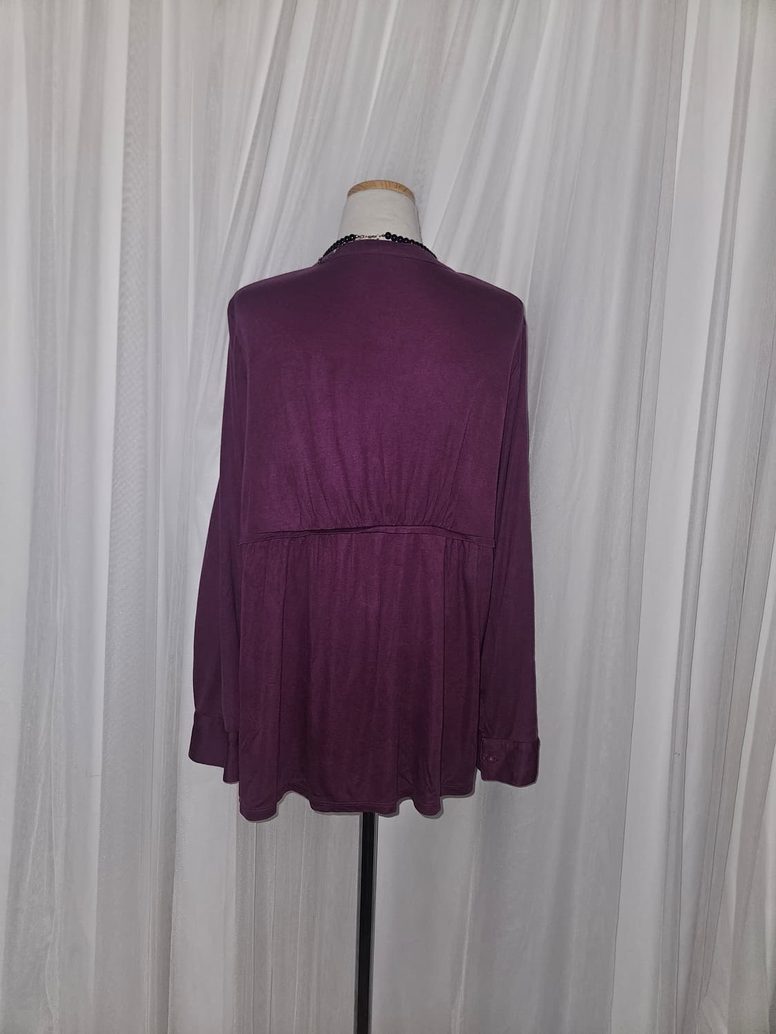 vingt-trois 슈슈룬 쇼콜라 포도 블라우스 상품이미지4