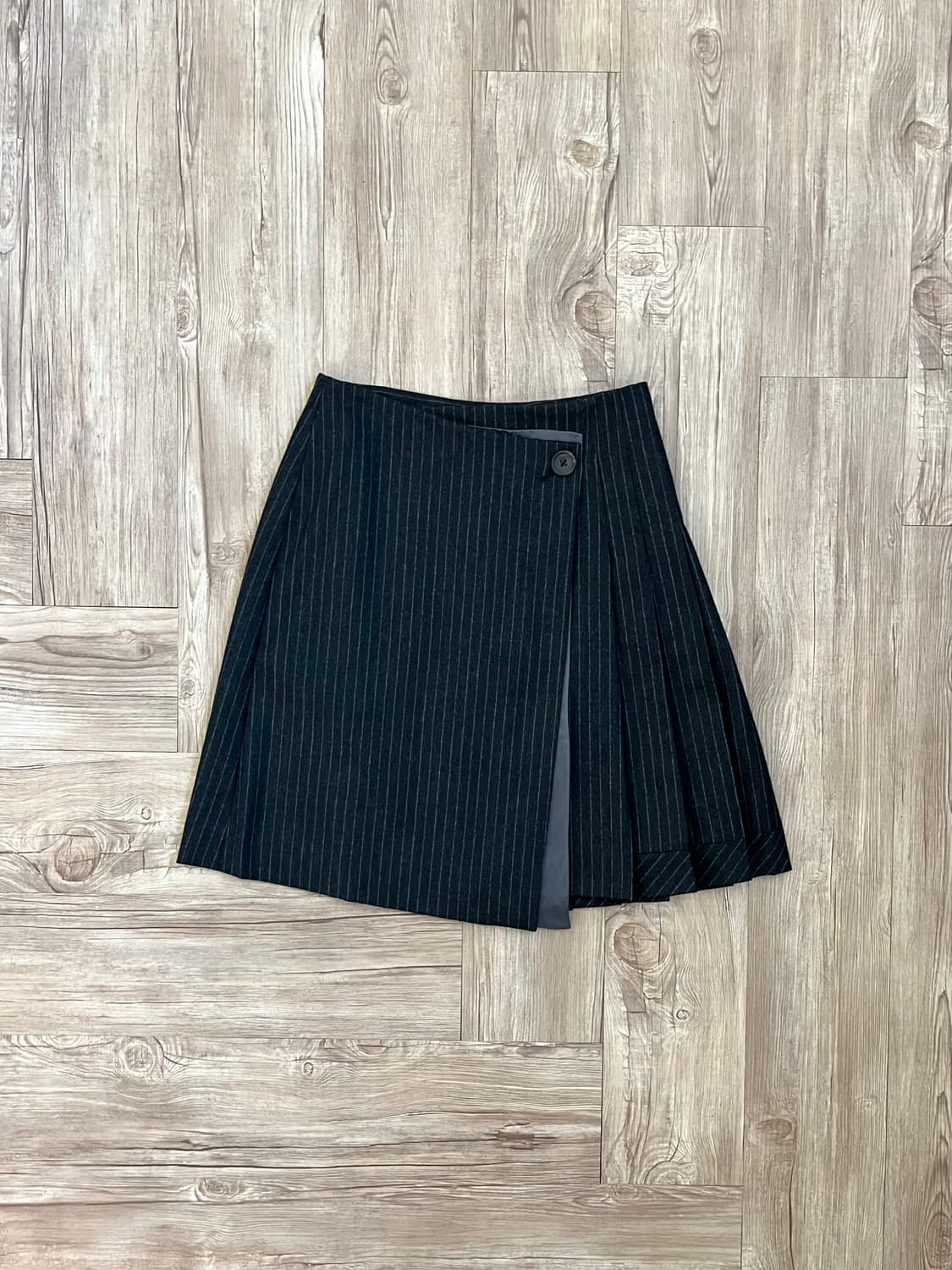 TOMORROWLAND 울 캐시미어 스트라이프 랩 스커트 상품이미지1