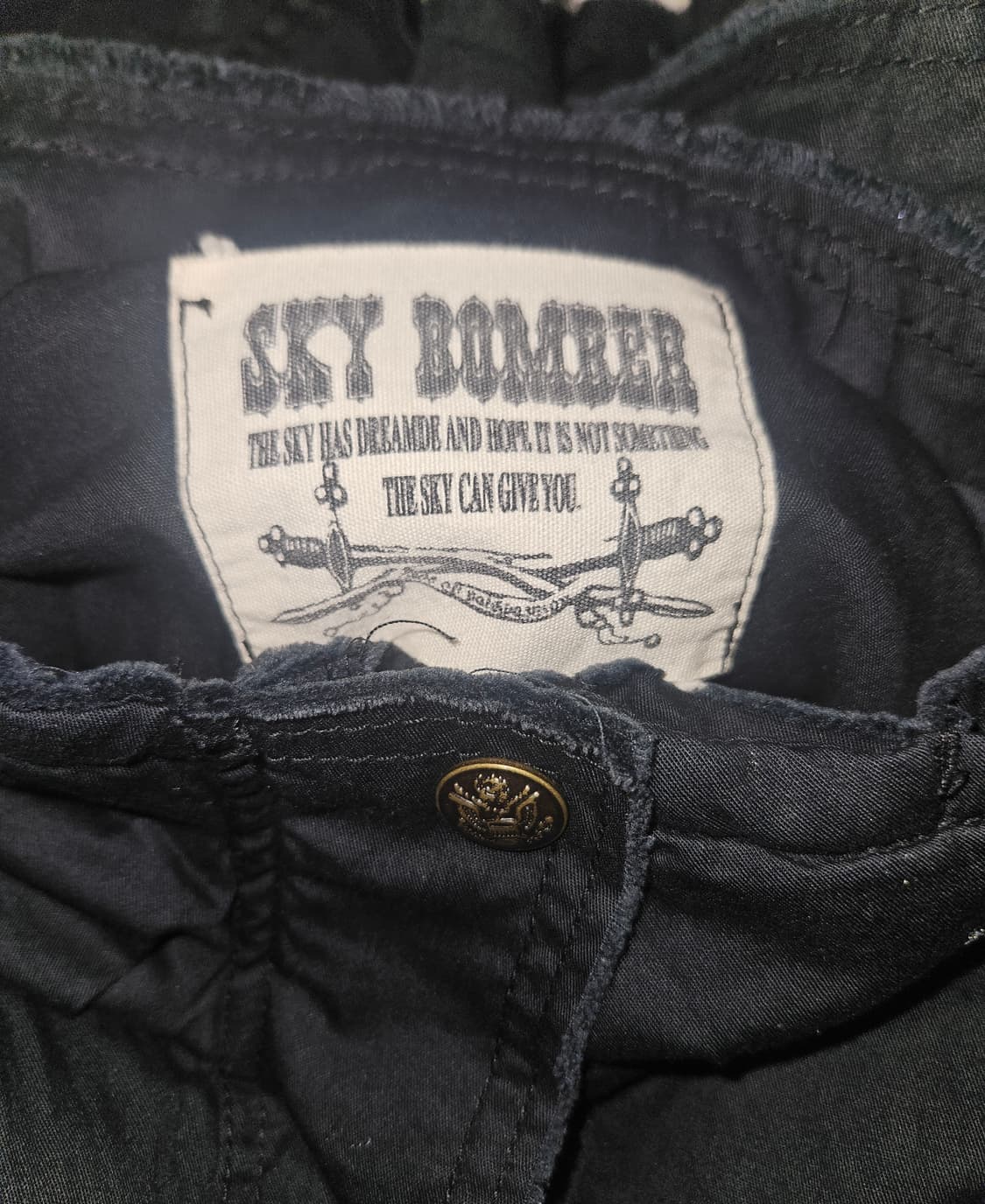 skybomber 스카이봄버 y2k 2000s 다크네이비 야상 자켓 상품이미지4