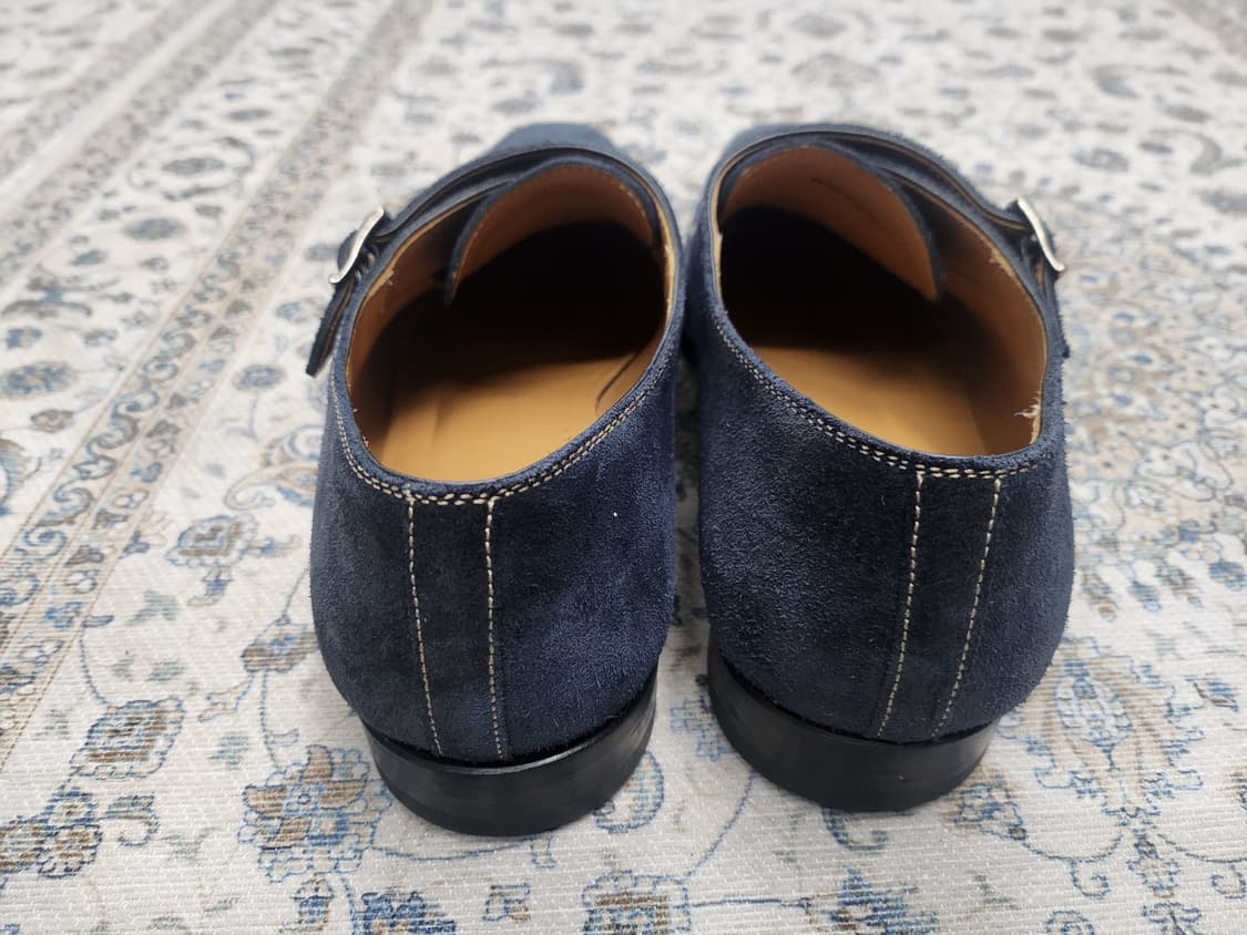 MAGNANNI 맥나니 스페인 네이비 스웨이드 명품 몽크스트랩 40.5 상품이미지5