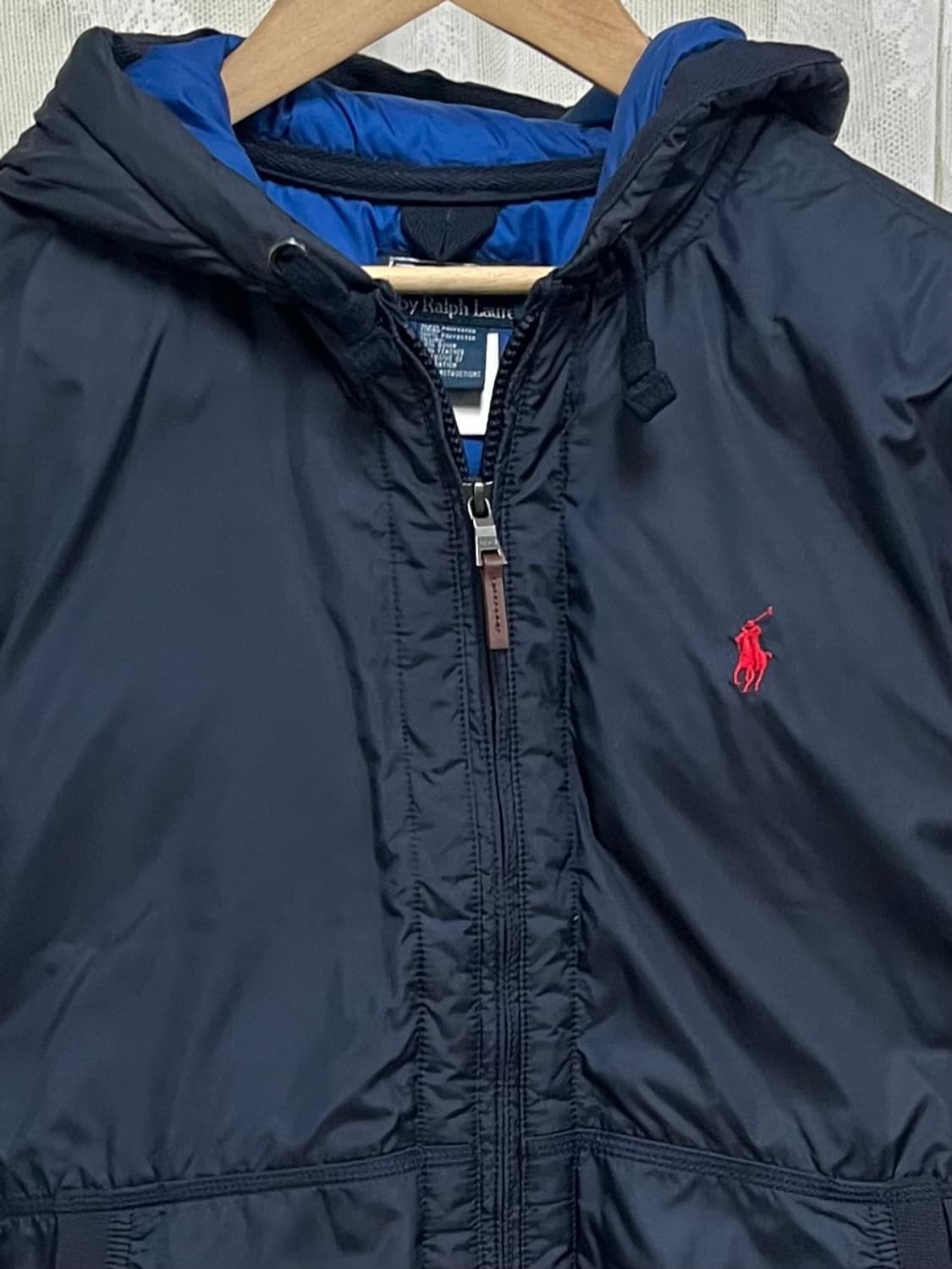 S) 폴로 랄프로렌 덕다운 숏패딩 네이비 상품이미지3