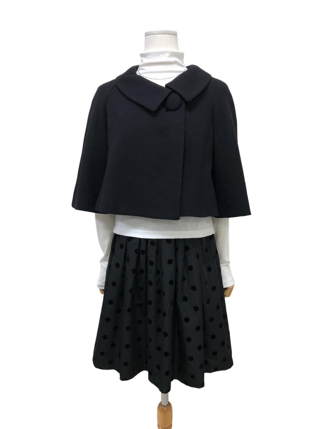  ef-de 울 앙고라 혼방 블랙 숏재킷 코트 상품이미지4