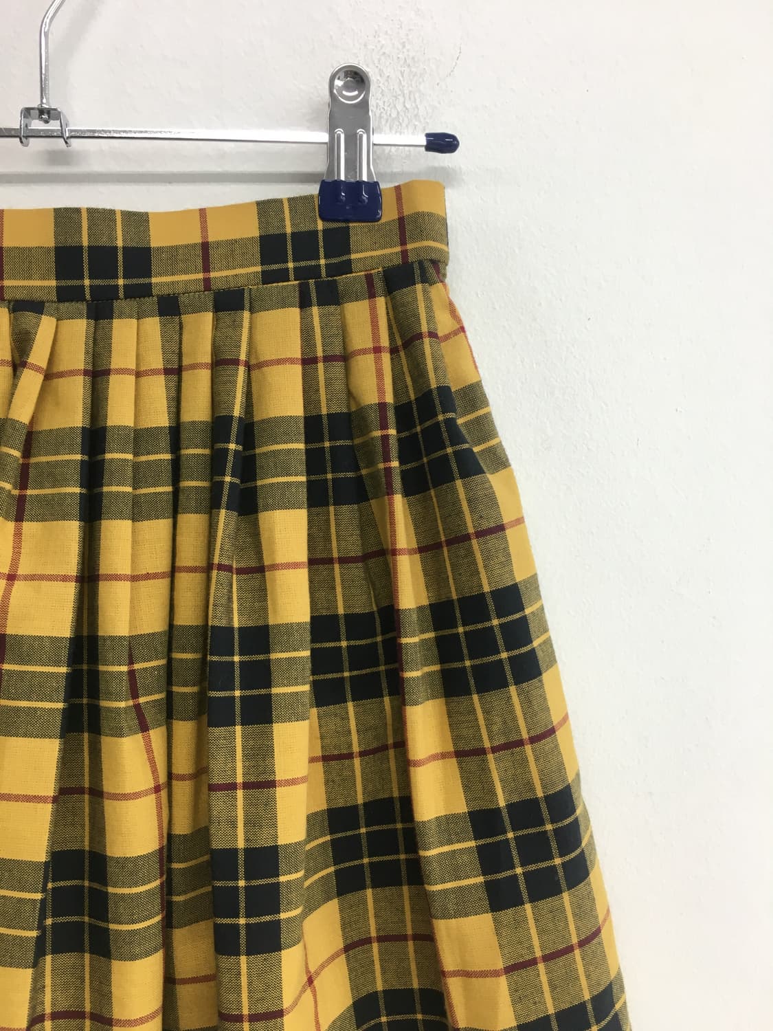 yellow check skirt 상품이미지2