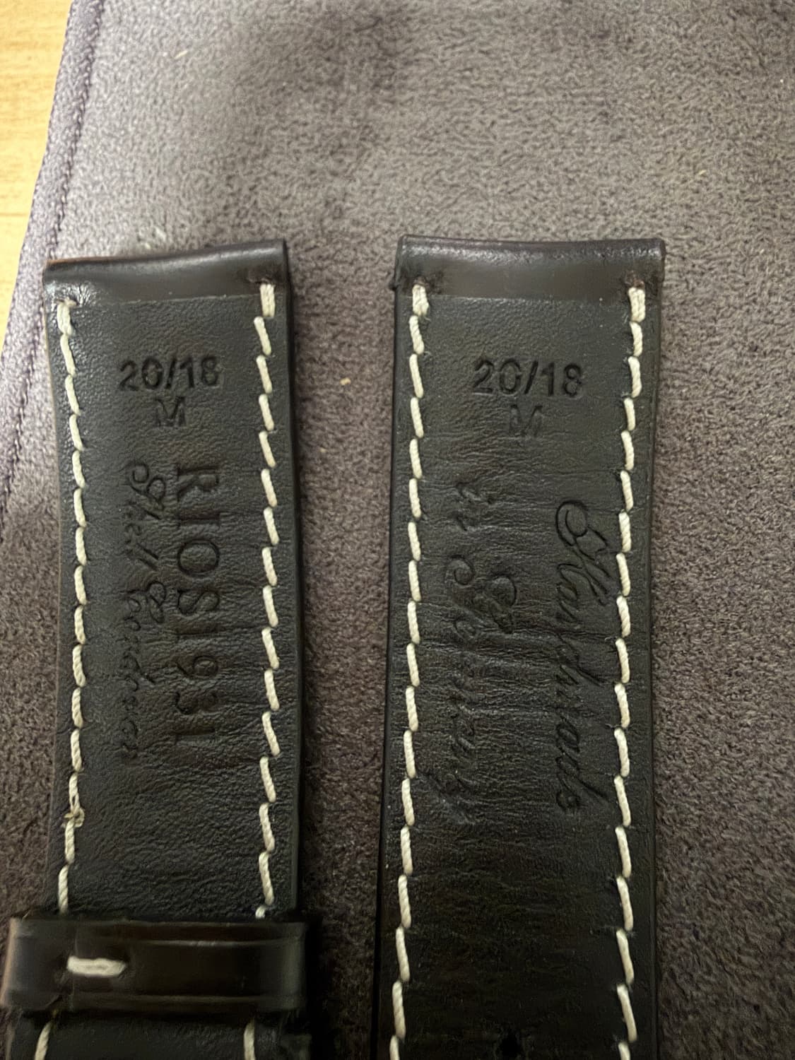 리오스 코도반 스트랩(신품, 블랙, 20mm) 상품이미지4