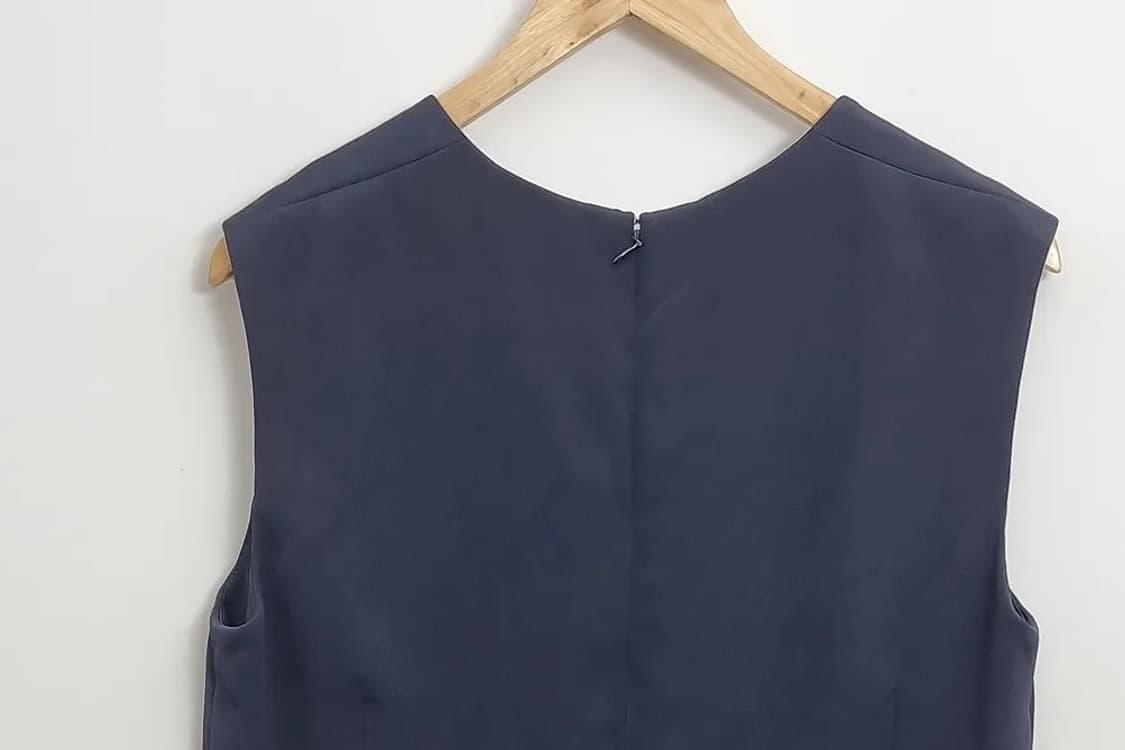 하나에 모리 네이비 고급 원피스 [46] 실크 100% 상품이미지5