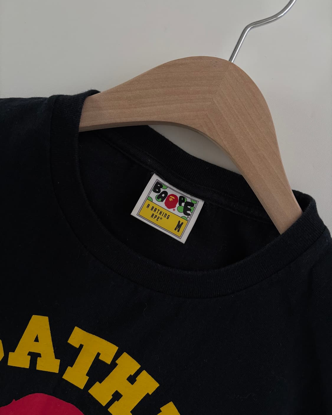 BAPE 베이프 칼라스 컬리지 로고 티셔츠 상품이미지5