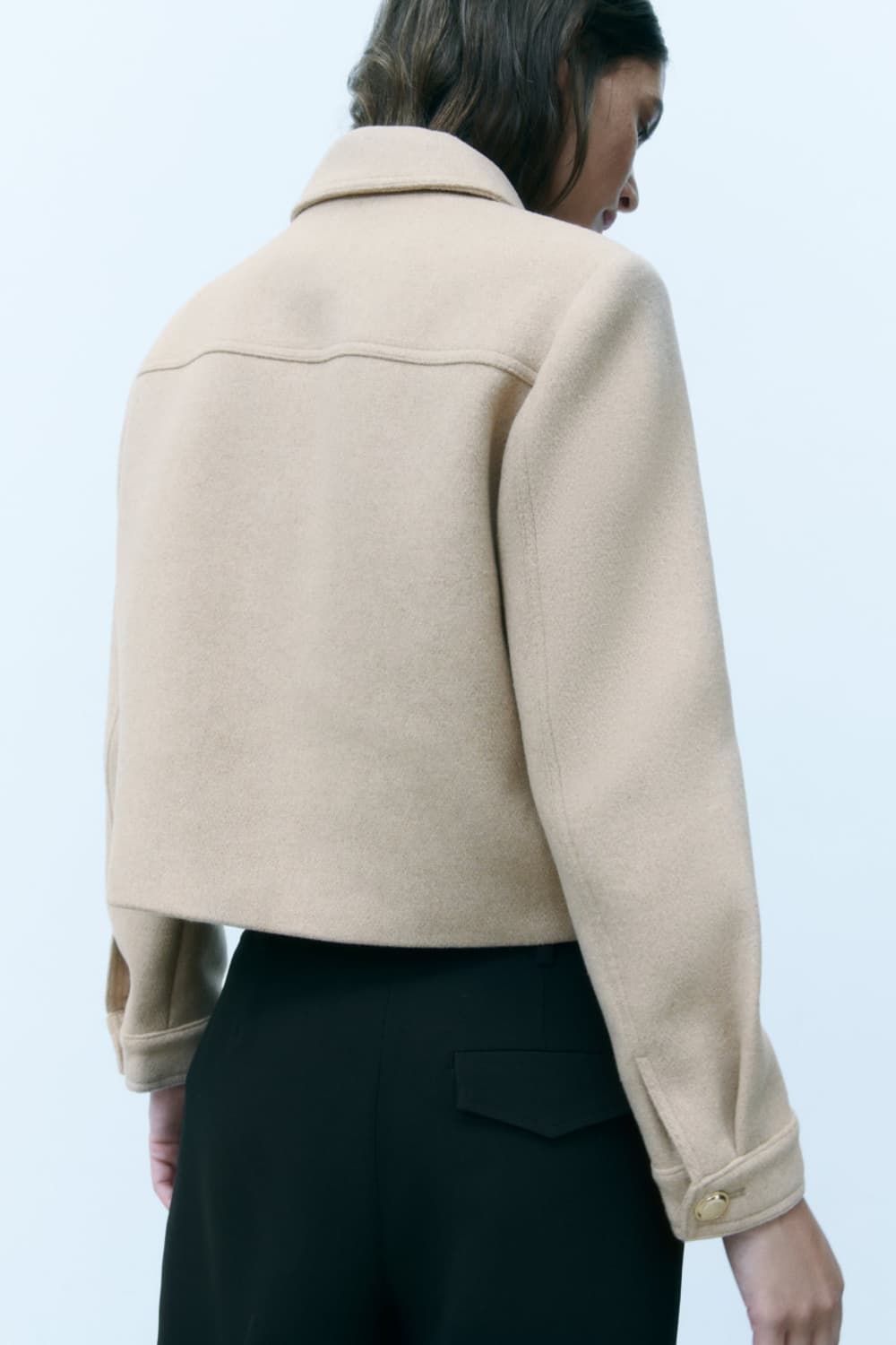 Zara 울 블렌드 크롭 블레이저(S) 상품이미지3