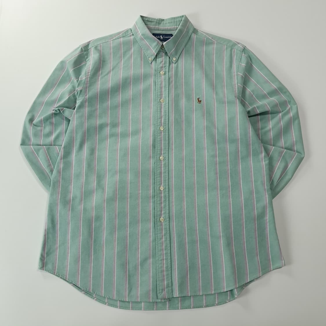 CK294 L 폴로 90s 홍콩판 커스텀핏 스트라이프 셔츠 남방 상품이미지1