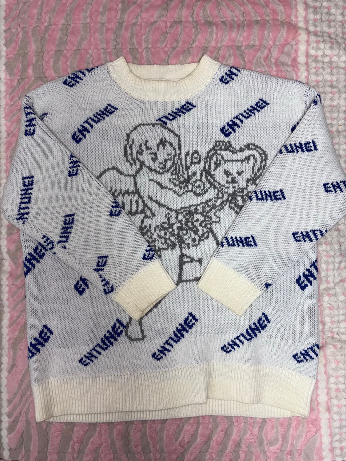 귀여운 엔젤 니트 빈티지  상품이미지1