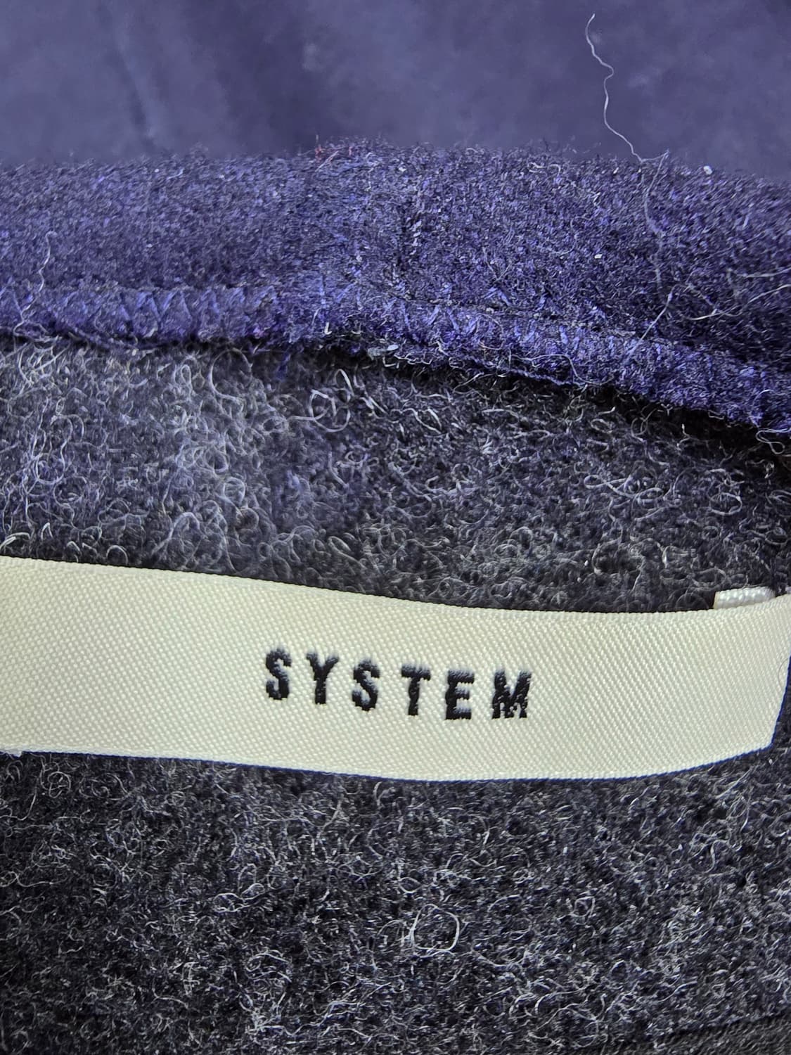 시스템 네이비 랩 스커트 미디 스커트 (1881) 상품이미지3