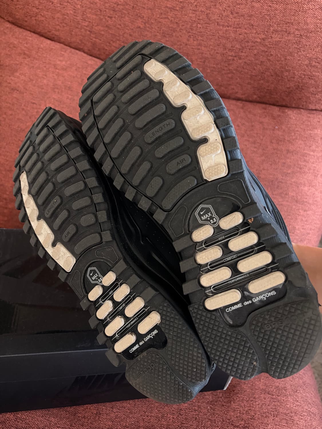 나이키 x 꼼데가르송 옴므 플러스 에어맥스 TL 2.5 블랙 / 280 상품이미지4
