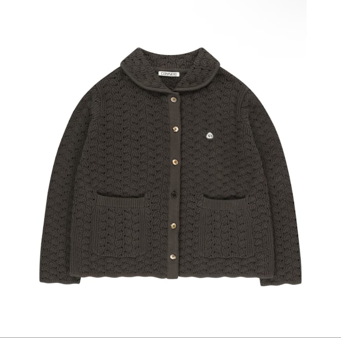 코이세이오 니트 가디건 브라운 상품이미지1