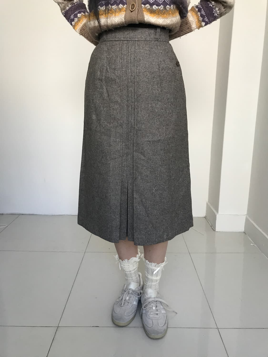 (Vintage)Vintage pattern knit cardigan 상품이미지4