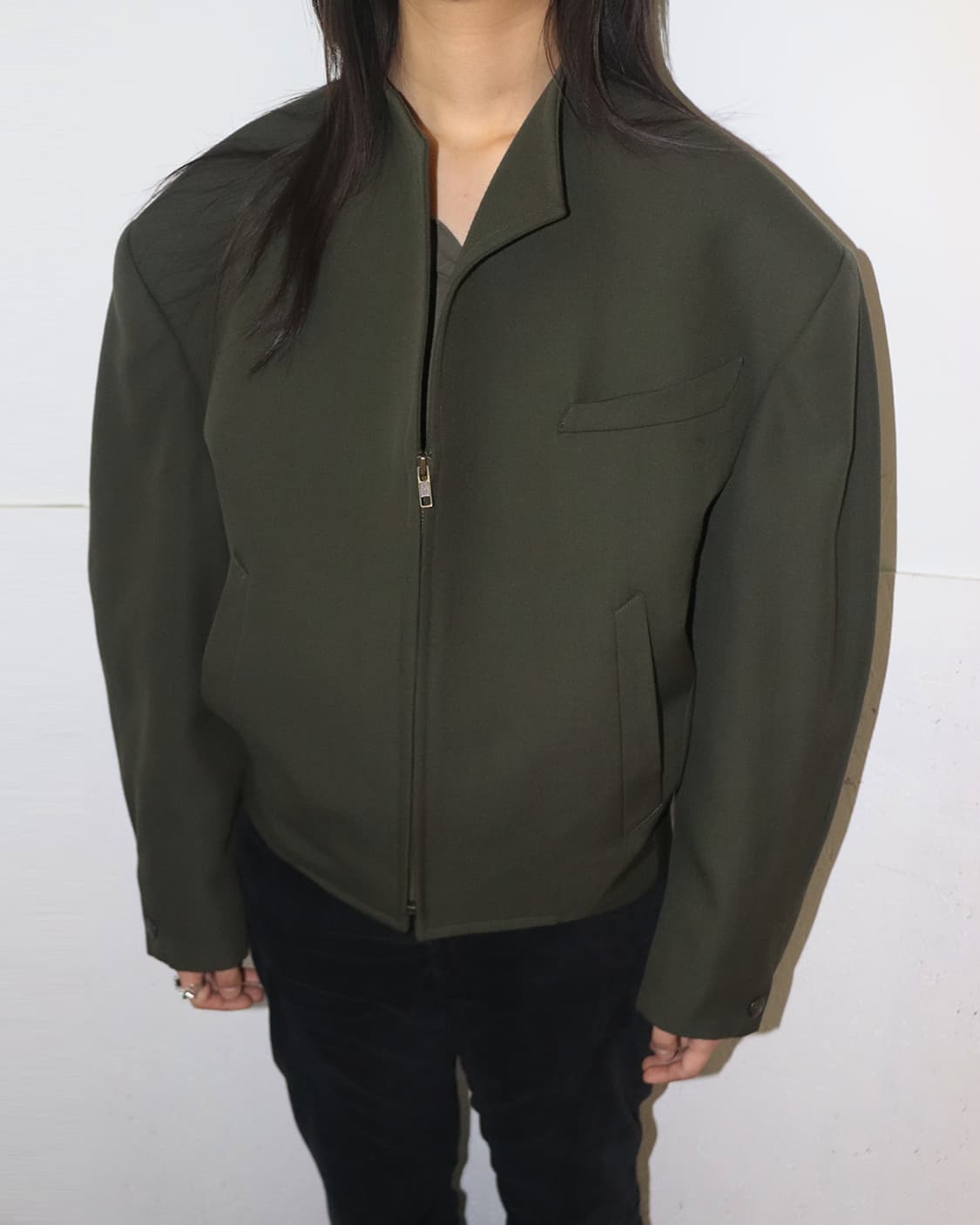 티에리 뮈글러 지퍼 디테일 테일러드 자켓 상품이미지3