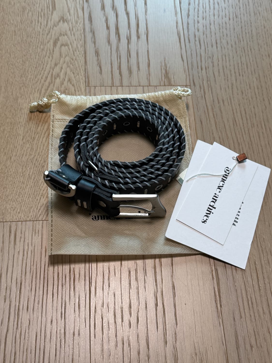 아넥스 아카이브 EBON SLASH CUT BELT 상품이미지2