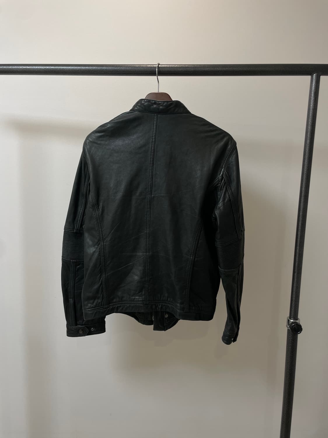 (M) ax 아르마니 익스체인지 투웨이 바이커 램스킨 양가죽 자켓 상품이미지2