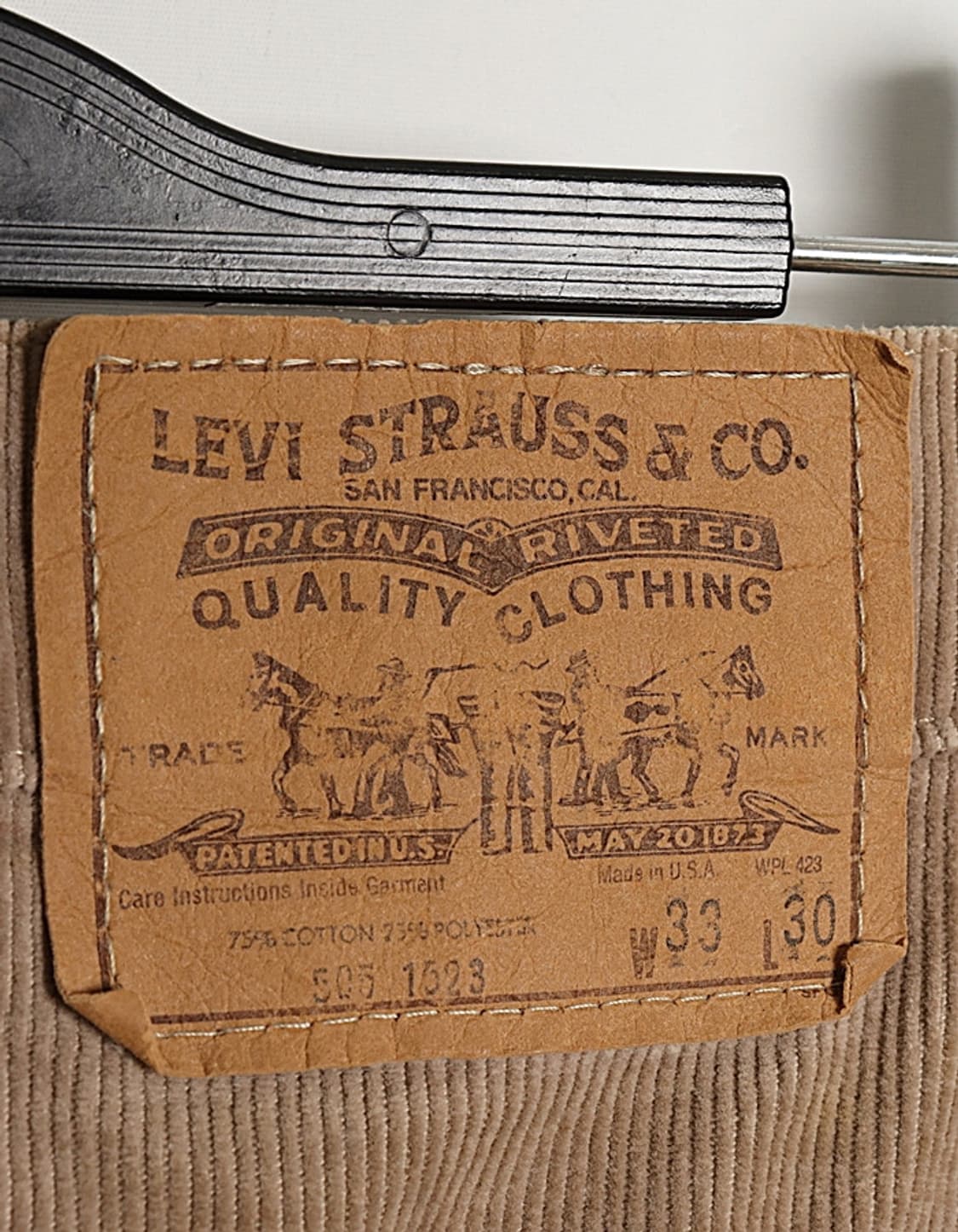 80's Levi's 505-1523 코듀로이 팬츠 상품이미지4