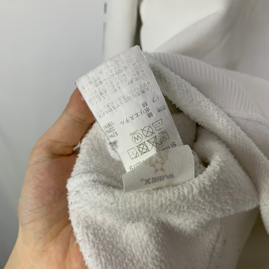 아비렉스 카모 로고 화이트 후드티 M 빈티지 남녀공용 상품이미지6