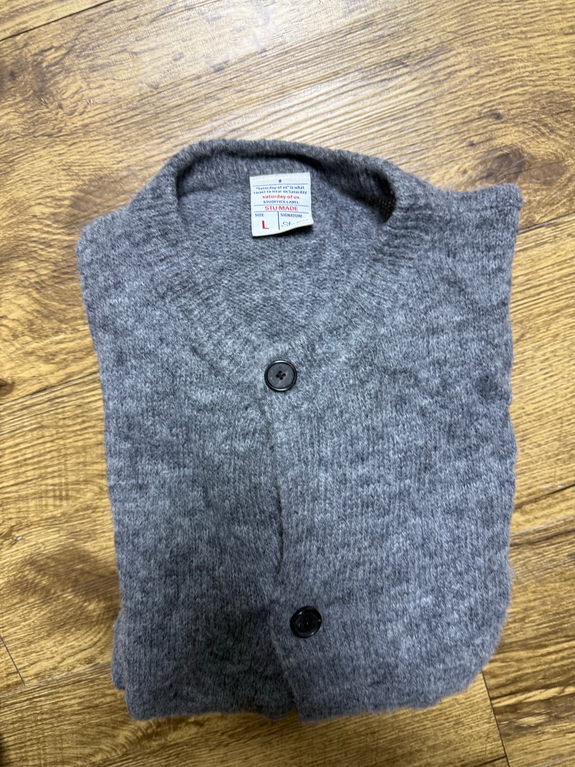 Stu 라운드 가디건 L 사이즈 상품이미지2