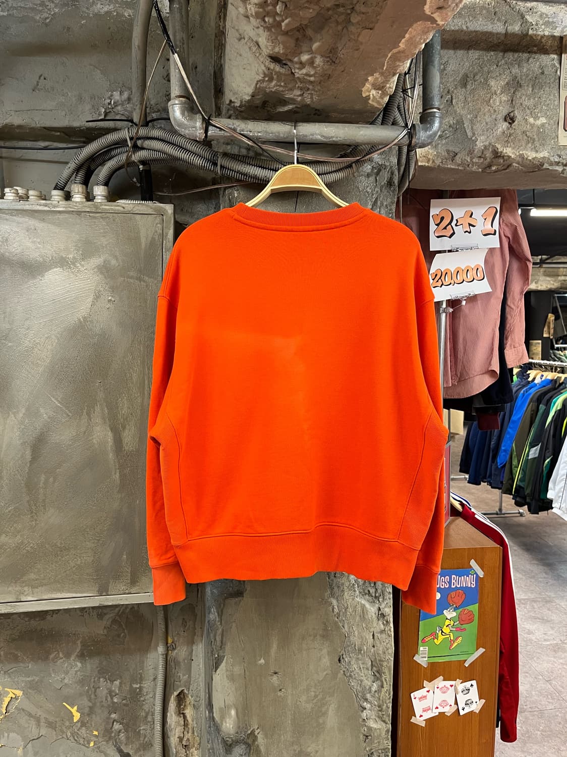 아미X퓨마 맨투맨 오렌지 XL #csz3159 상품이미지2