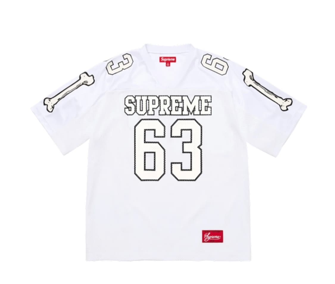 슈프림 본즈 풋볼 저지 화이트 - 25FW 상품이미지2