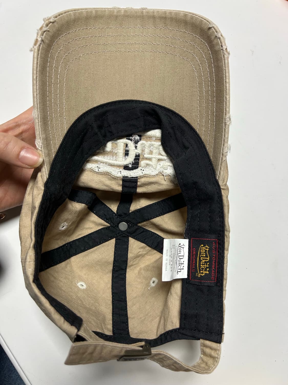 본더치 빈티지 y2k 데미지 캡 상품이미지6