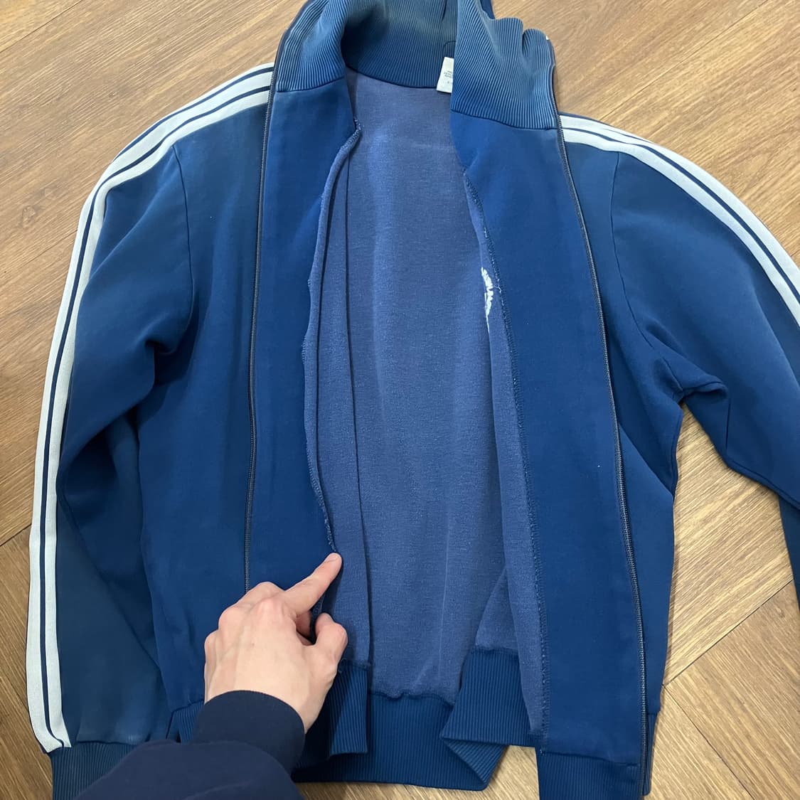 N187 80s 아디다스 져지 빈티지 네이비 상품이미지9