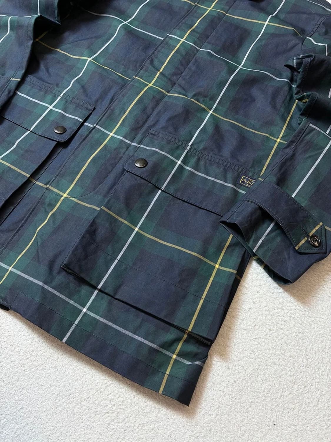 폴로 랄프로렌 블랙와치 타탄체크 레인코트 PN7485 상품이미지5