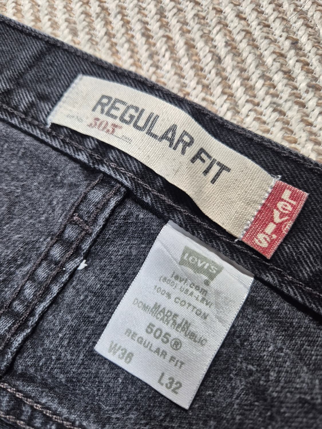 리바이스 505 블랙 w36 (A7) 상품이미지5