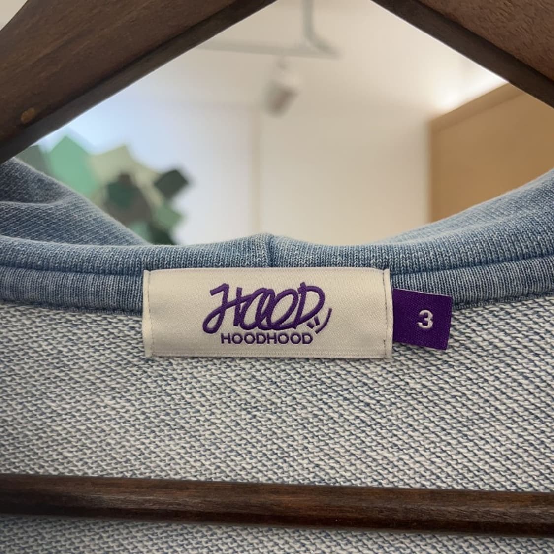 후드후드 아플리케 고딕 그런지 빈티지 워싱 후드집업 3 C08691 상품이미지5