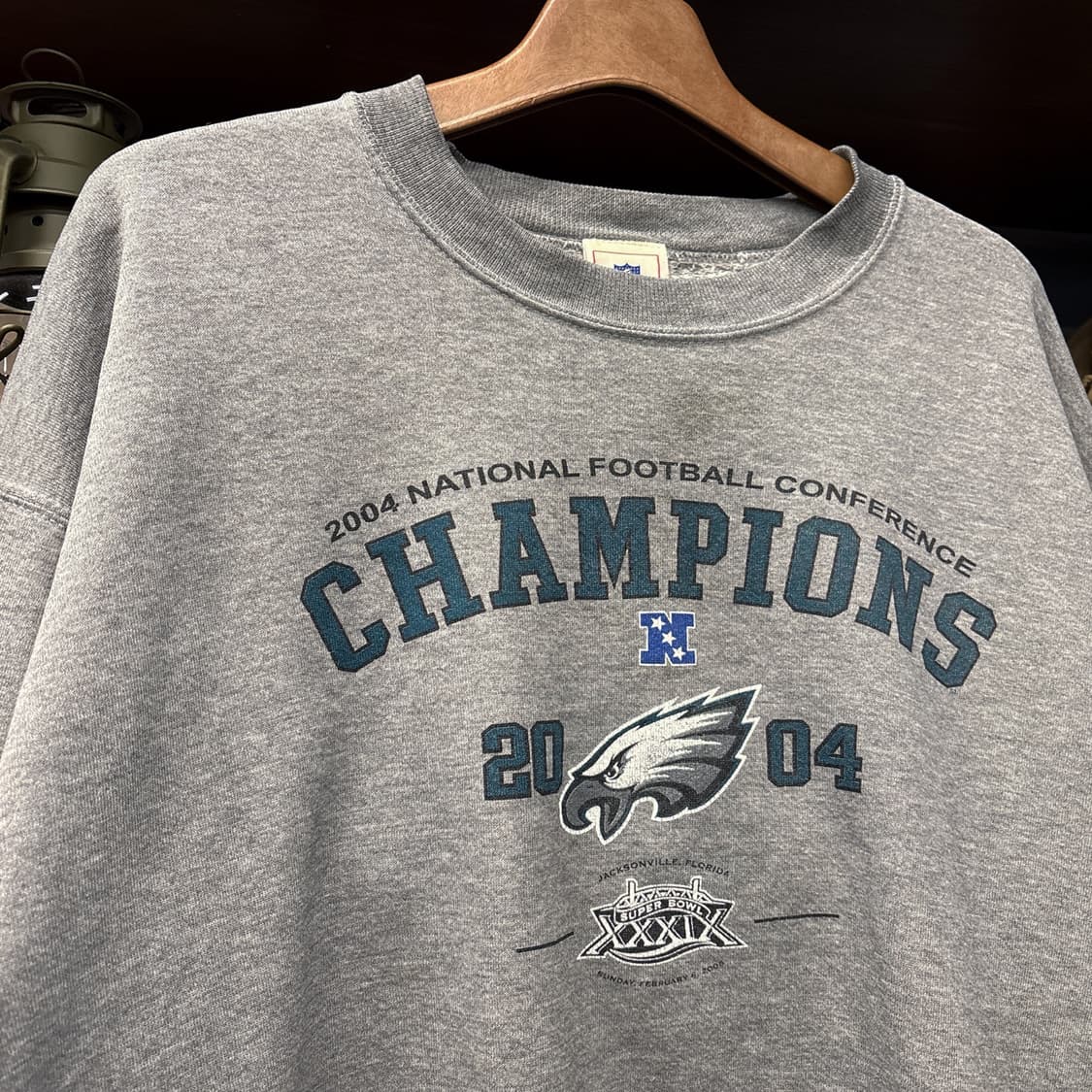 00s NFL 챔피언쉽 슈퍼볼 호킨스 크루 프린팅 스웻셔츠 N790 상품이미지3