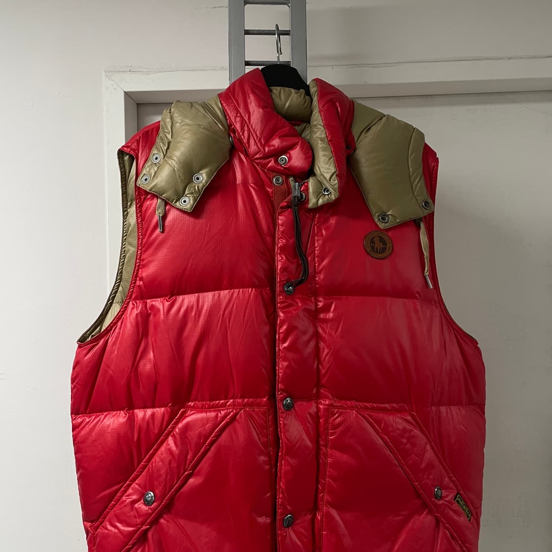 폴로 랄프로렌 레드 패딩 조끼 XL 상품이미지2