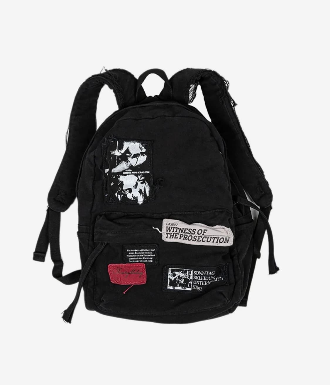 선데이오프클럽 VTG Patches 빈티지 패치 백팩 워시드블랙 상품이미지1