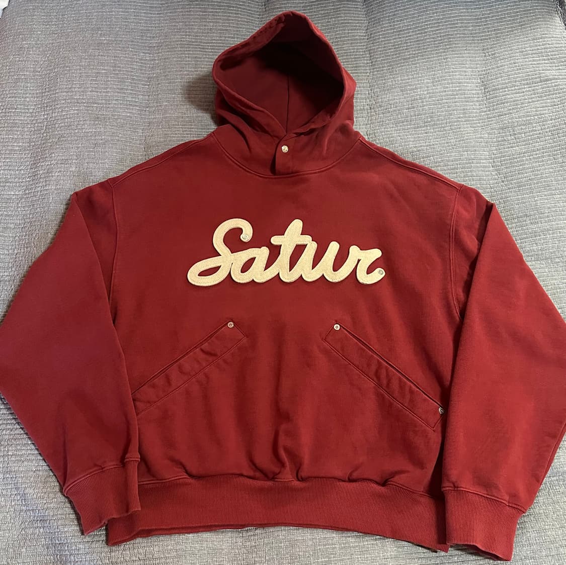 (XL) 세터 후드티 버건디 상품이미지1