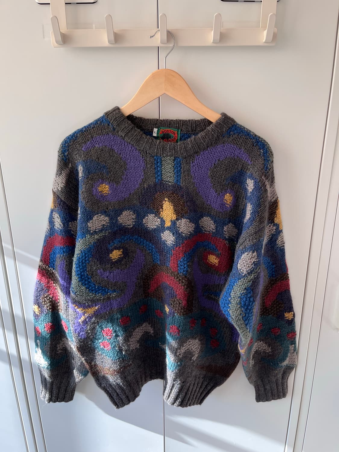 Boston traders 패턴 울 니트 상품이미지9