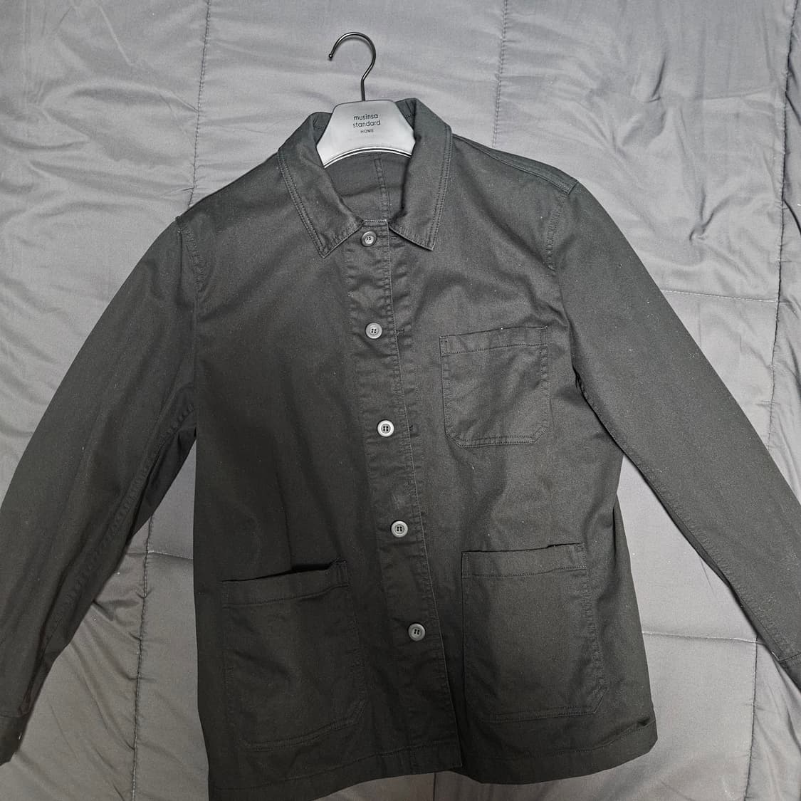 무신사 스탠다드 워크 자켓 블랙 색상 L 상품이미지2