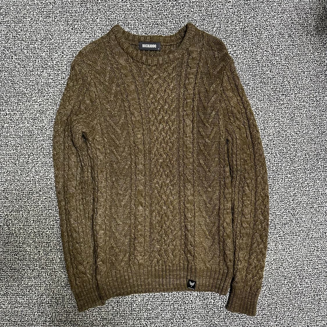 (M) 버카루 꽈배기 니트 상품이미지1