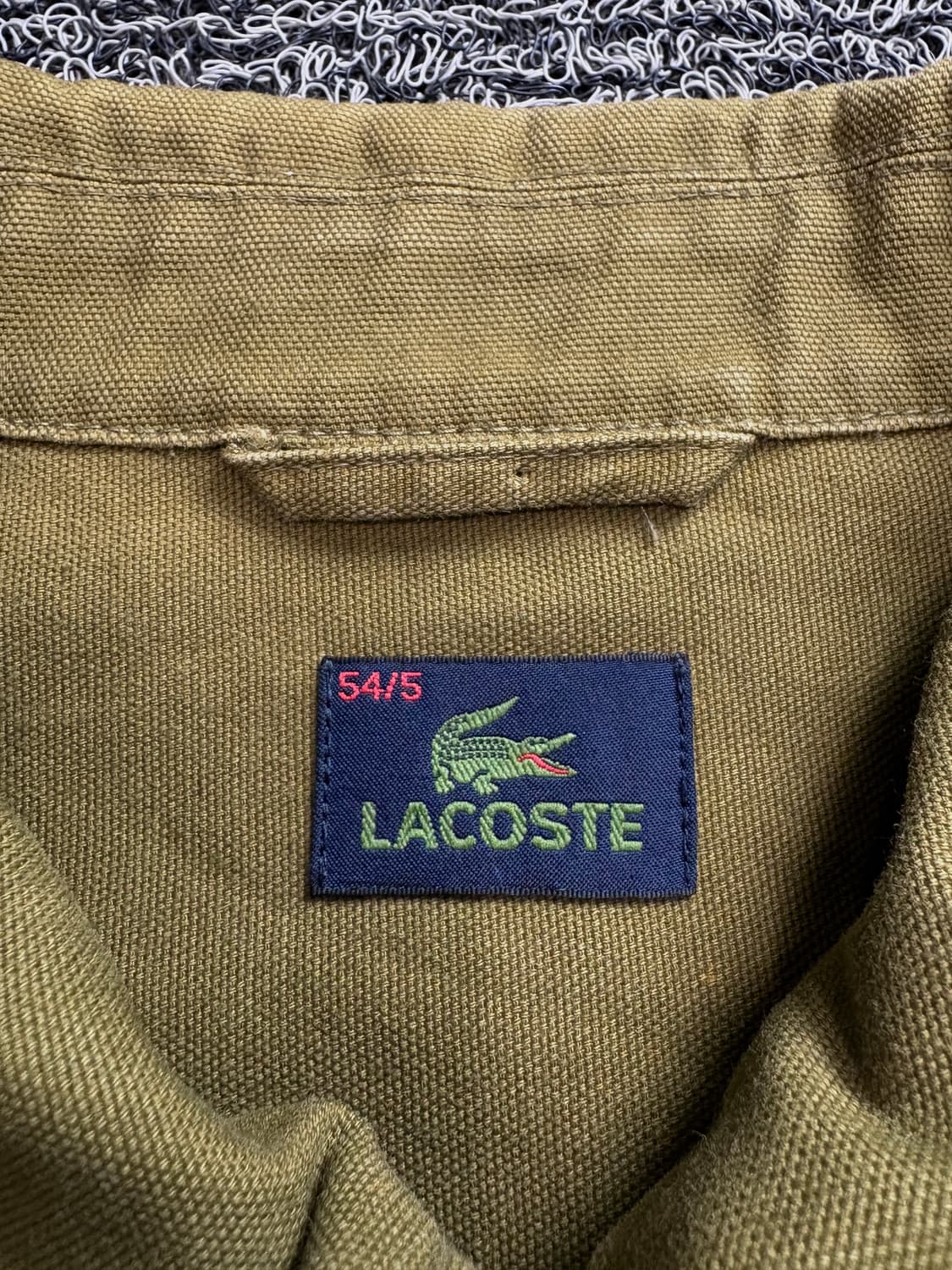 라코스테 금장로고 트윌 코튼 미니멀 스윙톱 자켓 2600 상품이미지4