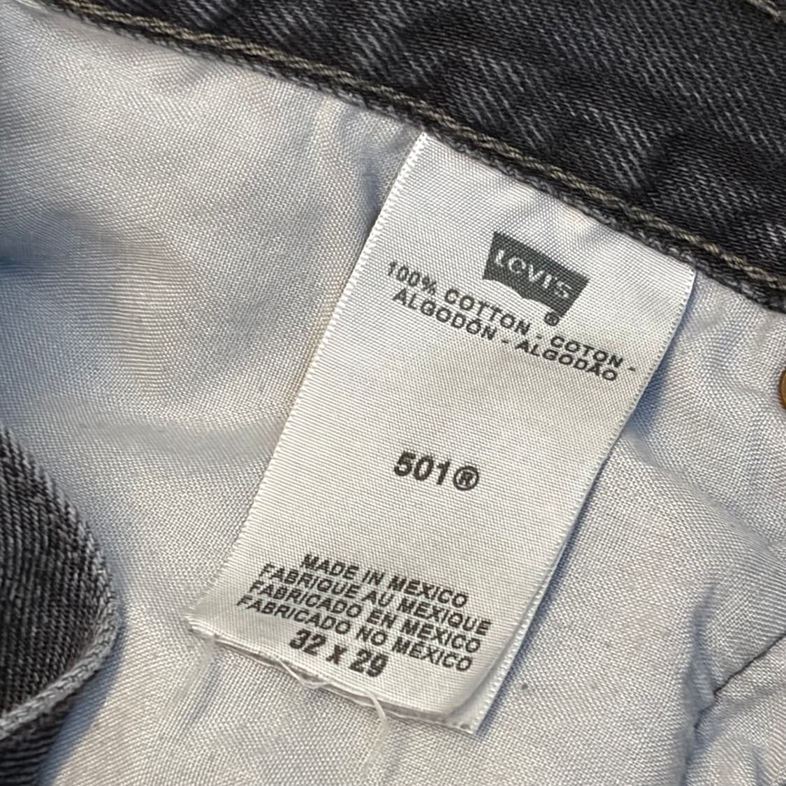 미국 빈티지 리바이스 501 블랙진 청바지 상품이미지4
