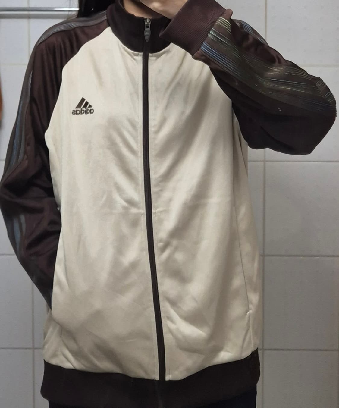 일본 아디다스 브라운 희귀 져지/빈티지 트랙탑 상품이미지2