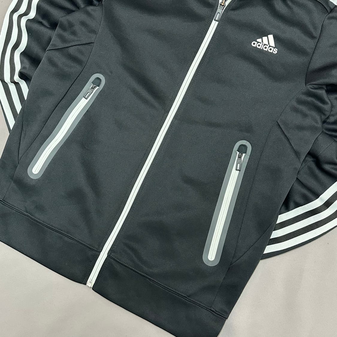 아디다스 블랙 화이트라인 빈티지 져지 100 상품이미지5