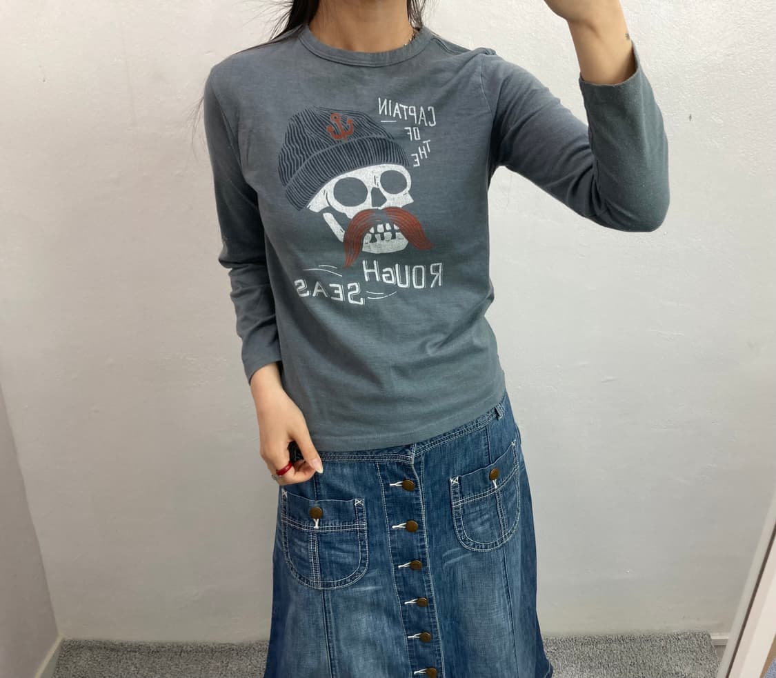 해골 긴팔티  상품이미지3