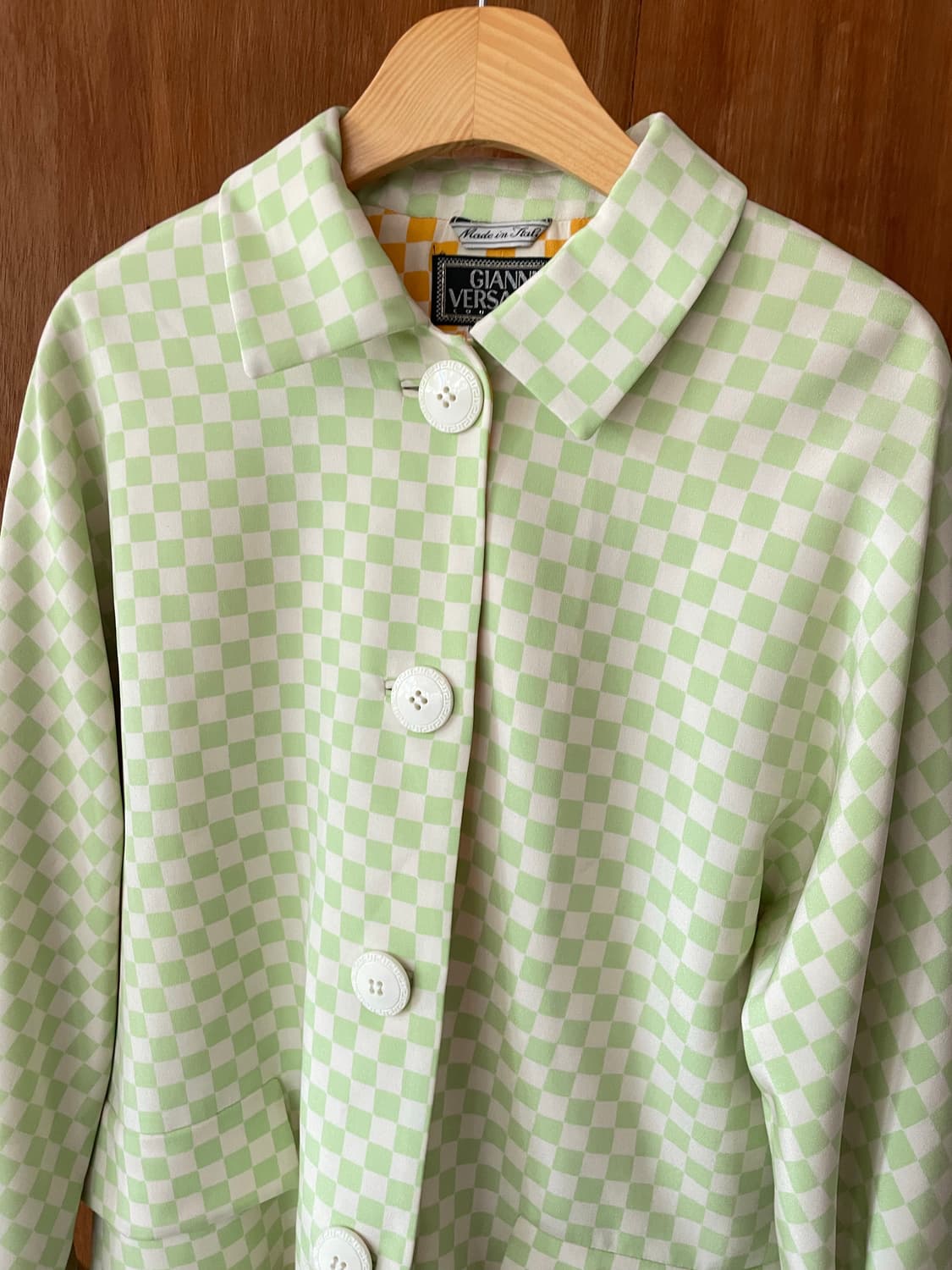 VERSACE checker board jacket 상품이미지4