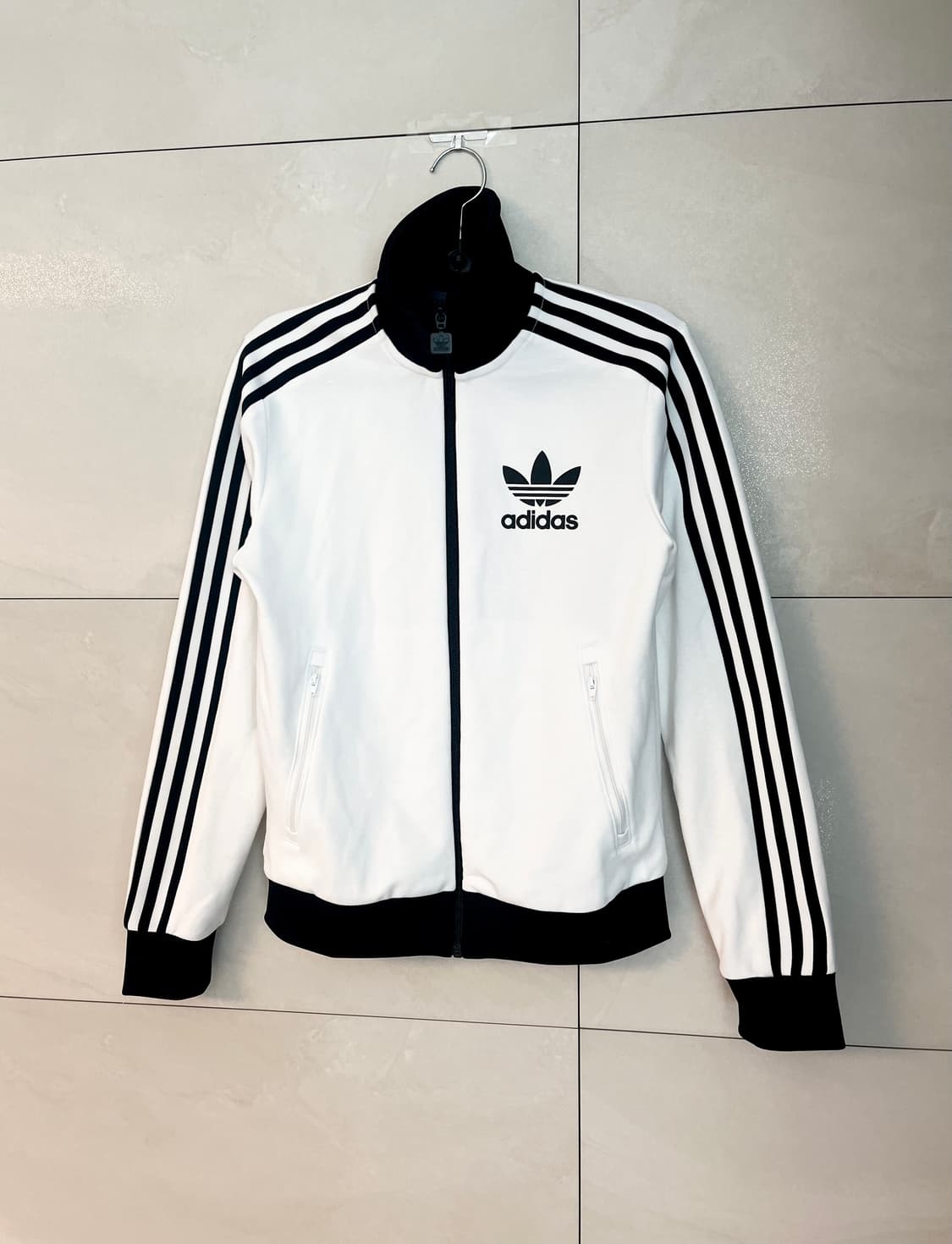 아디다스 클래식 파이어버드 흰,검 대장 져지 [XS] 상품이미지5